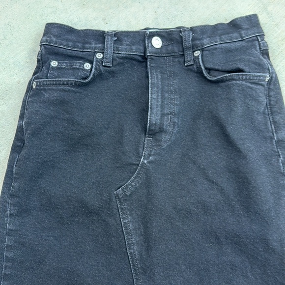 Stockholm Atelier Black Jean Skirt Size 4 - Picture 2 of 6
